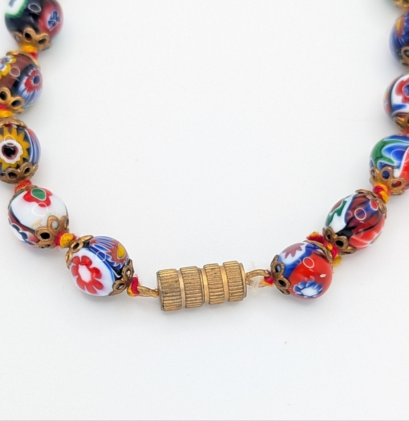 Vintage 18" Venetian Millefiori Bead Necklace - Picture 8 of 8